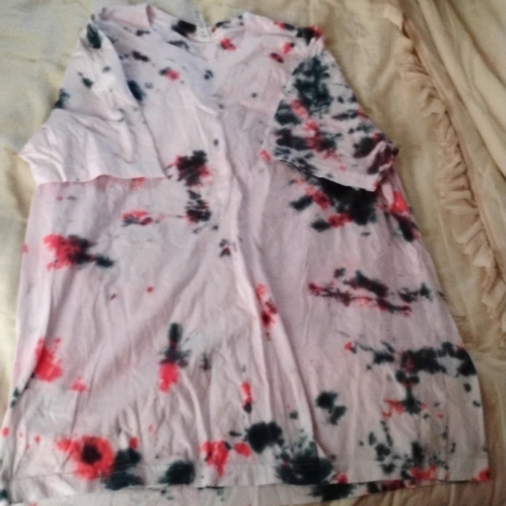 White Tie Dye Shirt